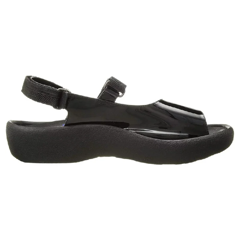 Wolky Jewel Sandal Black Patent Leather (Women's)