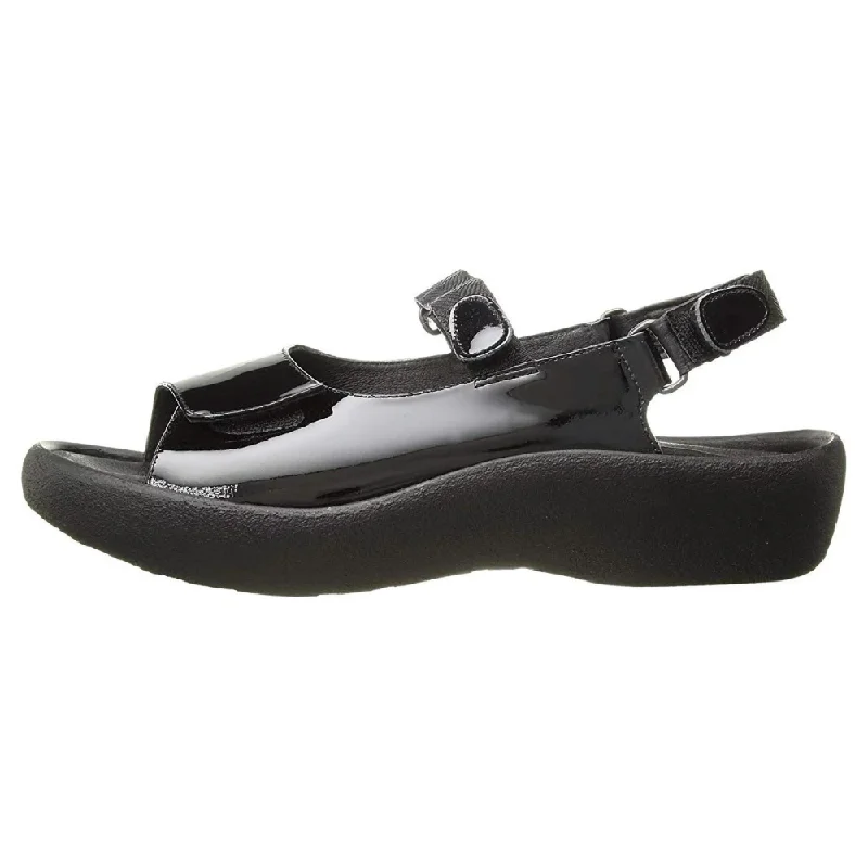 Wolky Jewel Sandal Black Patent Leather (Women's)