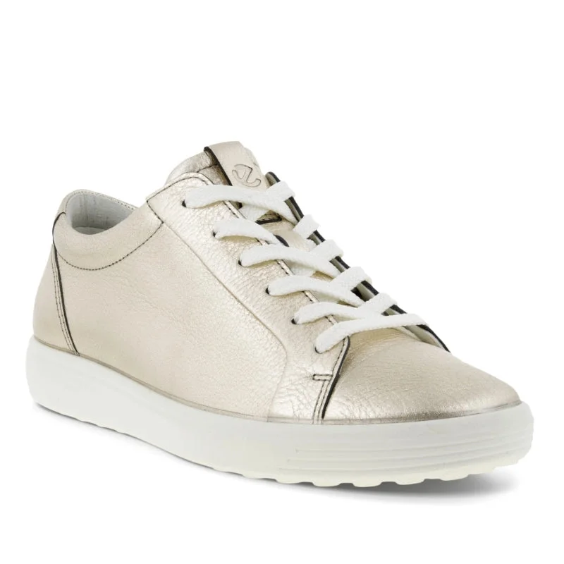 Women’s ECCO Soft 7 Mono 2.0 – Pure White Gold Leather