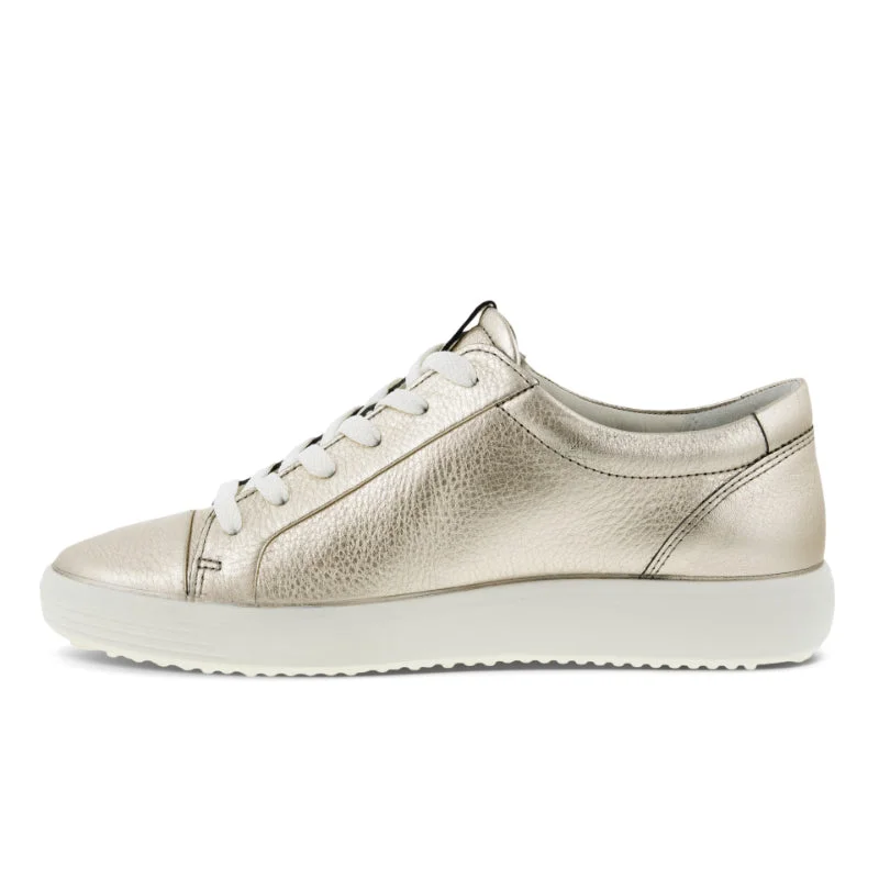 Women’s ECCO Soft 7 Mono 2.0 – Pure White Gold Leather