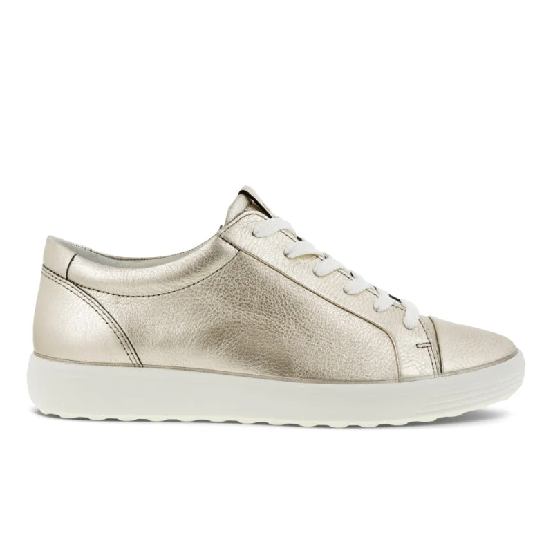 Women’s ECCO Soft 7 Mono 2.0 – Pure White Gold Leather