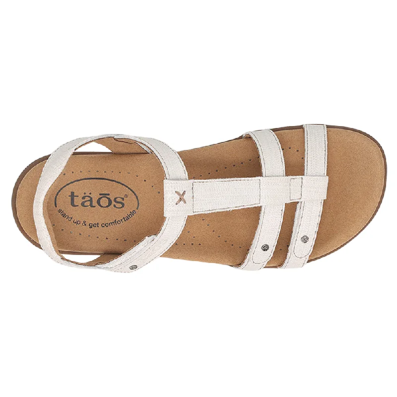 Taos Trophy 2 White Leather Sandal (Women's)