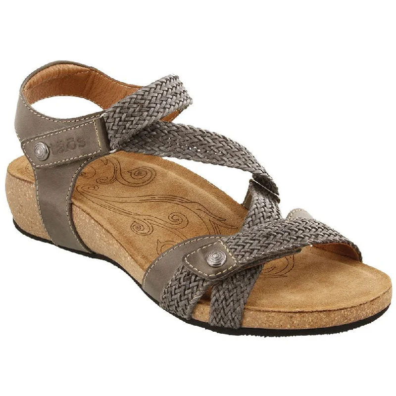 Taos Trulie Sandal Dark Grey Leather (Women's)