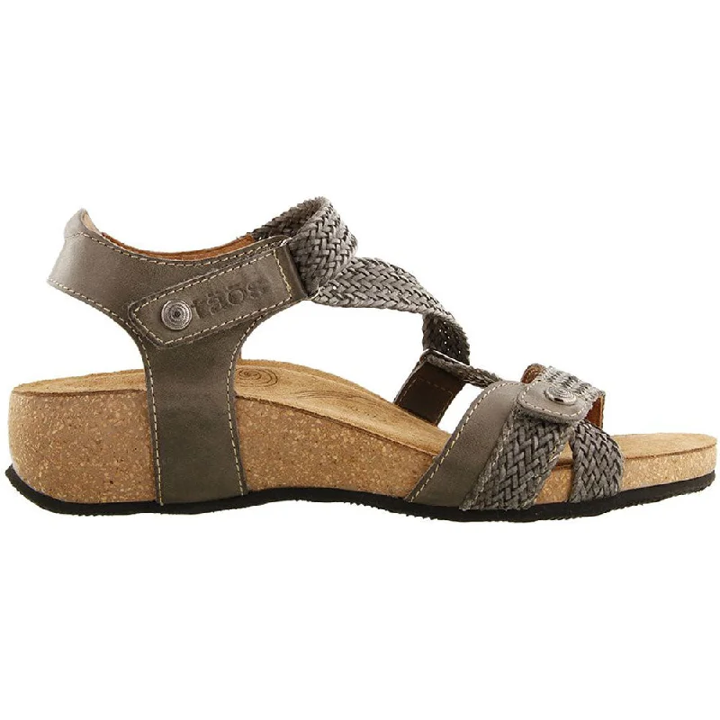 Taos Trulie Sandal Dark Grey Leather (Women's)