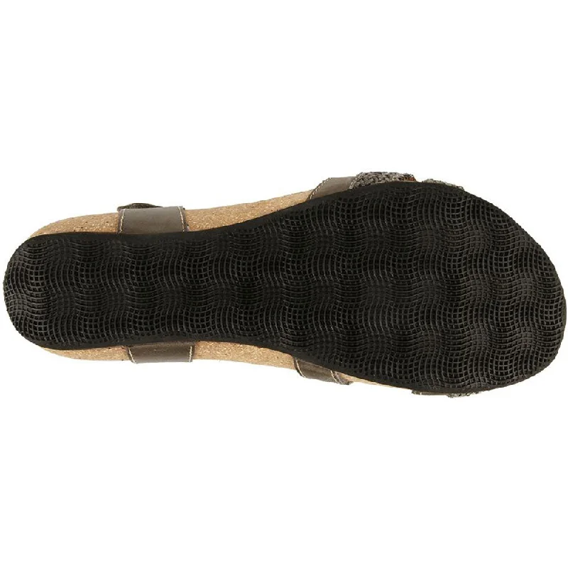 Taos Trulie Sandal Dark Grey Leather (Women's)