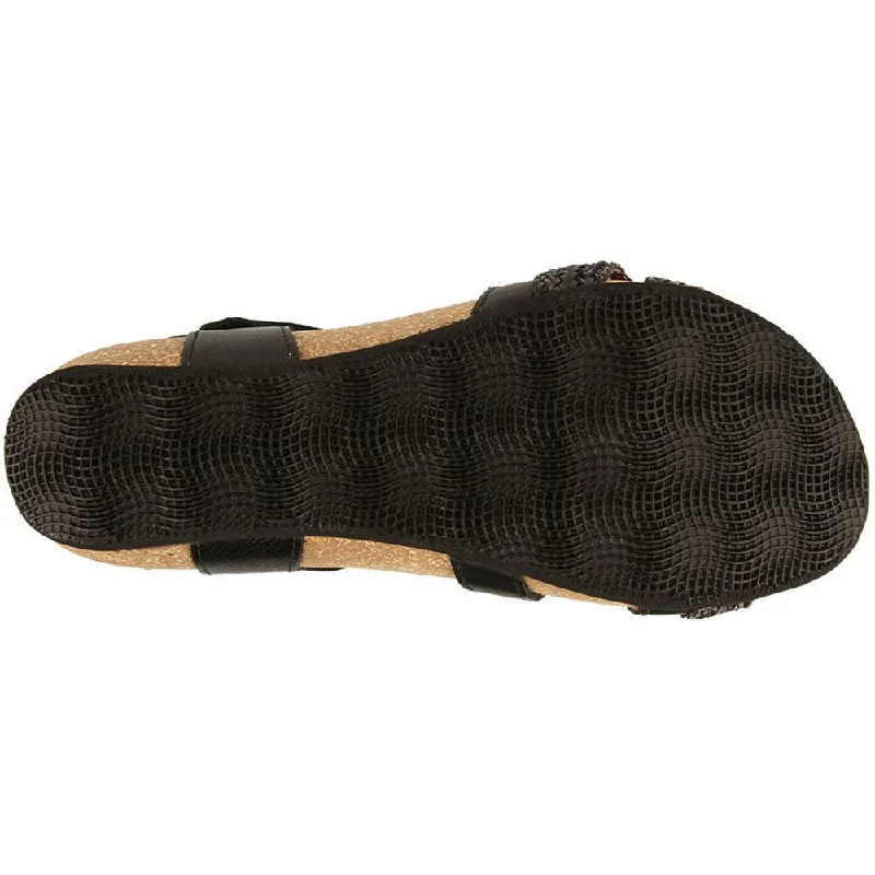 Taos Trulie Sandal Black Leather (Women's)