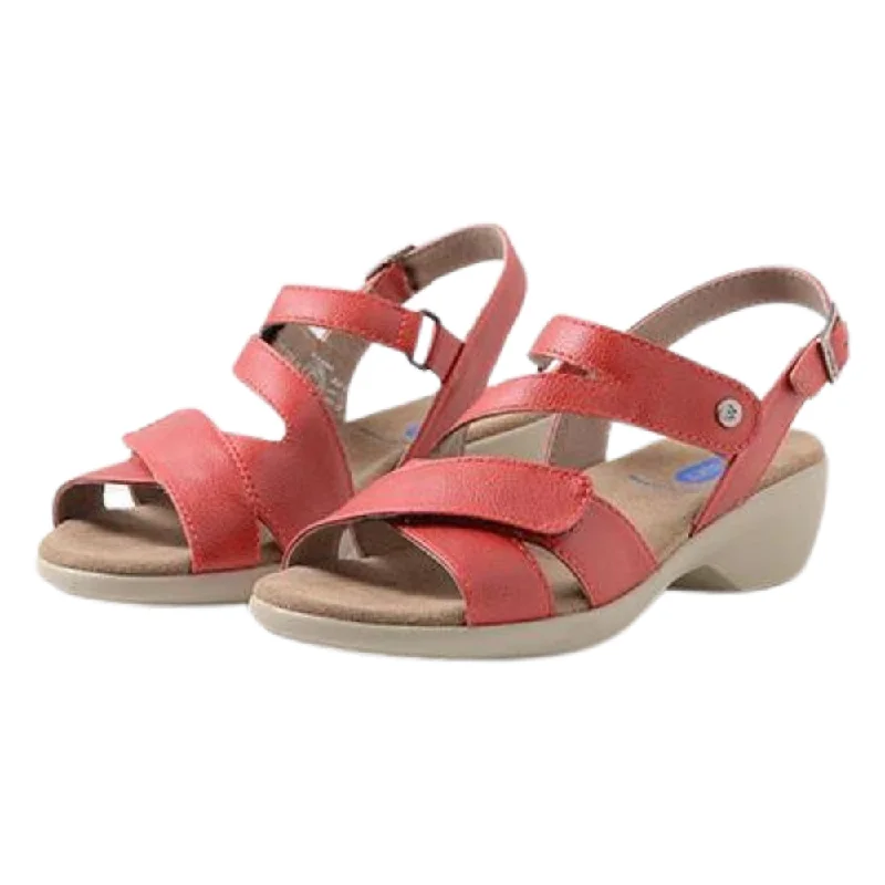 Wolky Fria Red Leather Sandal (Women's)