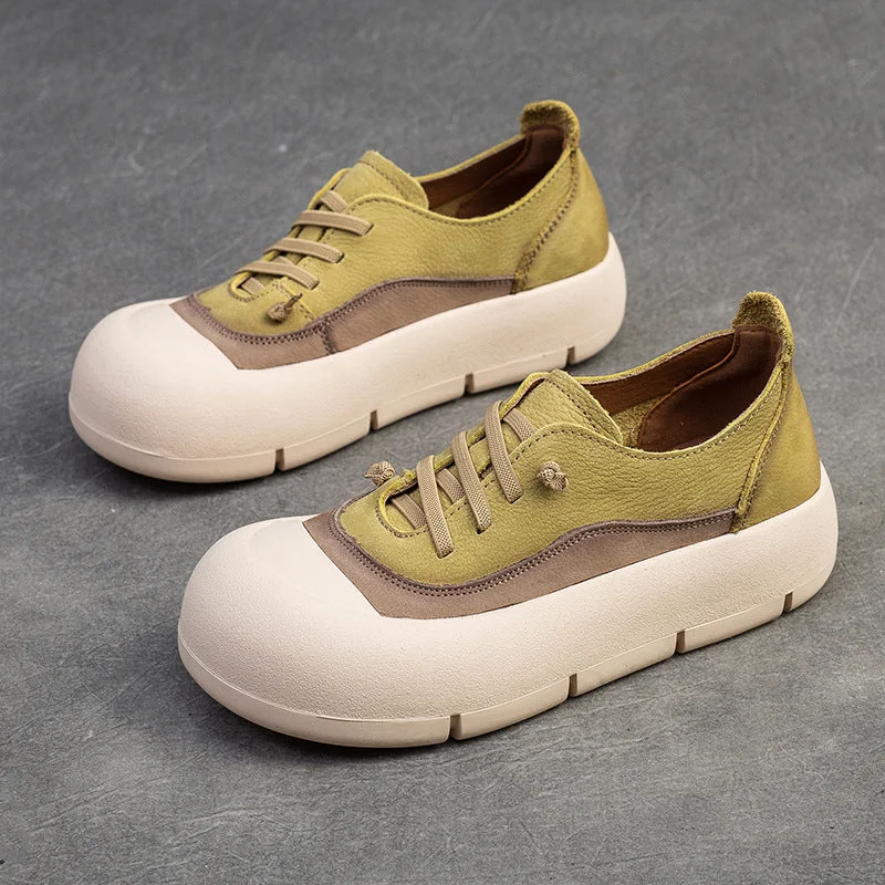 Women Fashion Leather Minimalist Flat Casual Shoes