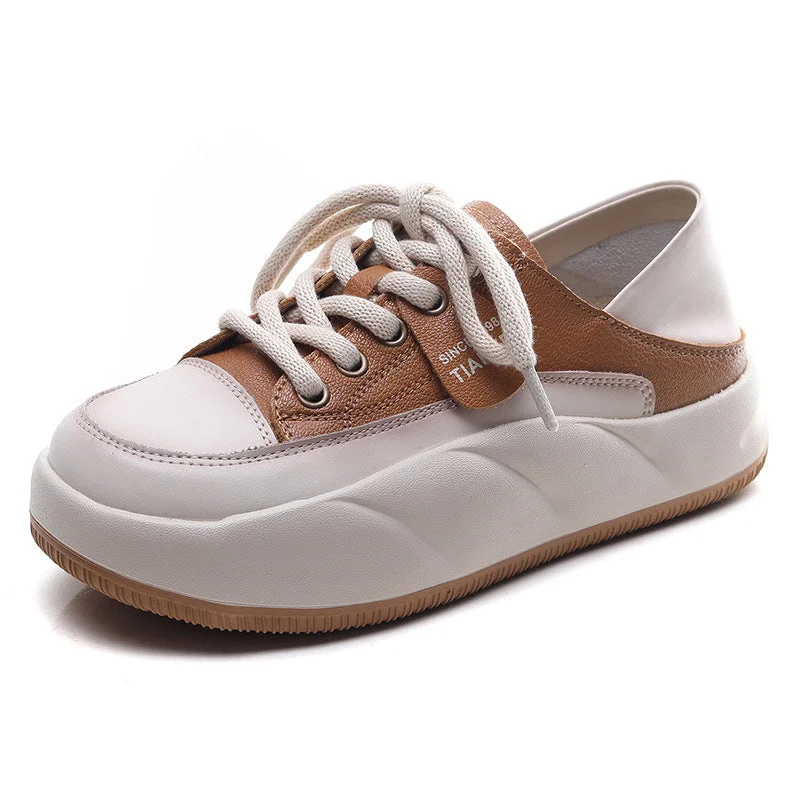 Women Fashion Soft Leather Casual Shoes