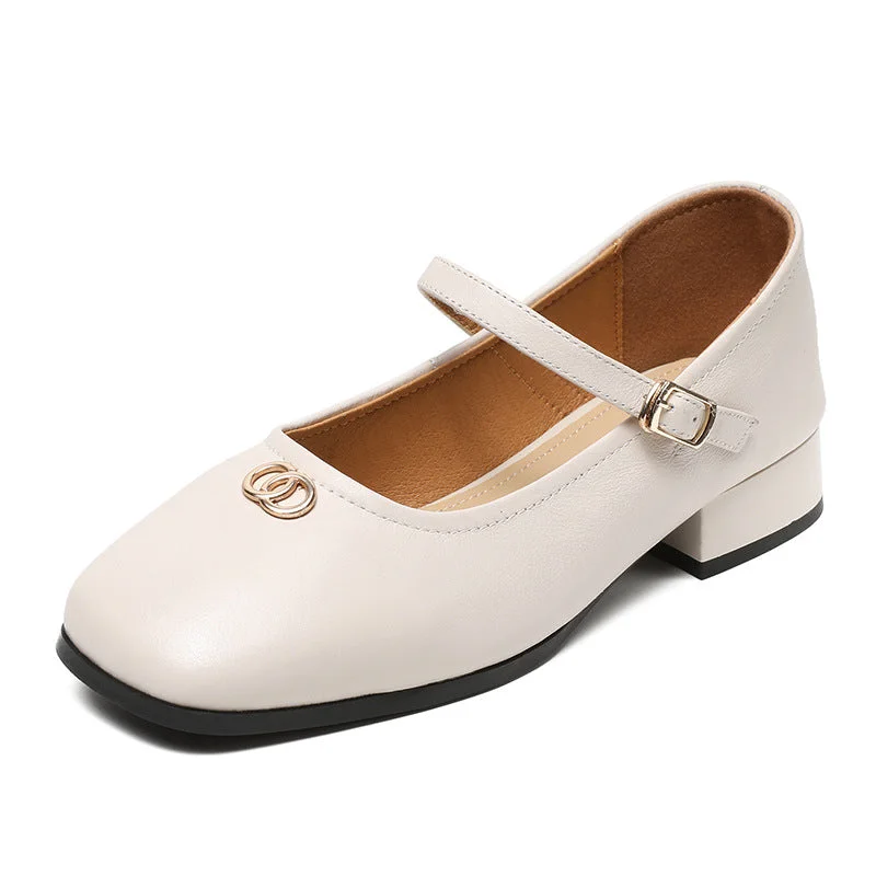 Women Handmade Leather Minimalist Casual Shoes