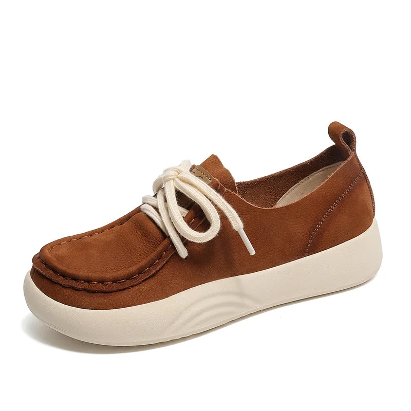 Women Minimalist Leather Soft Flat Casual Shoes