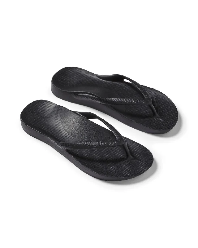 Archies Arch Support Jandals - Black