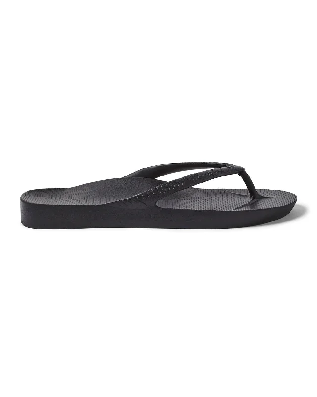 Archies Arch Support Jandals - Black