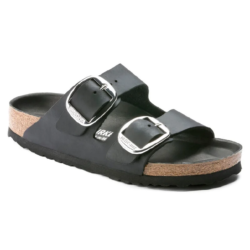 BIRKENSTOCK ARIZONA BB BLK LEATHER SANDALS