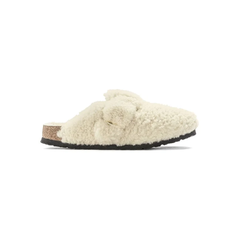 Boston Big Buckle Teddy Shearling Eggshell