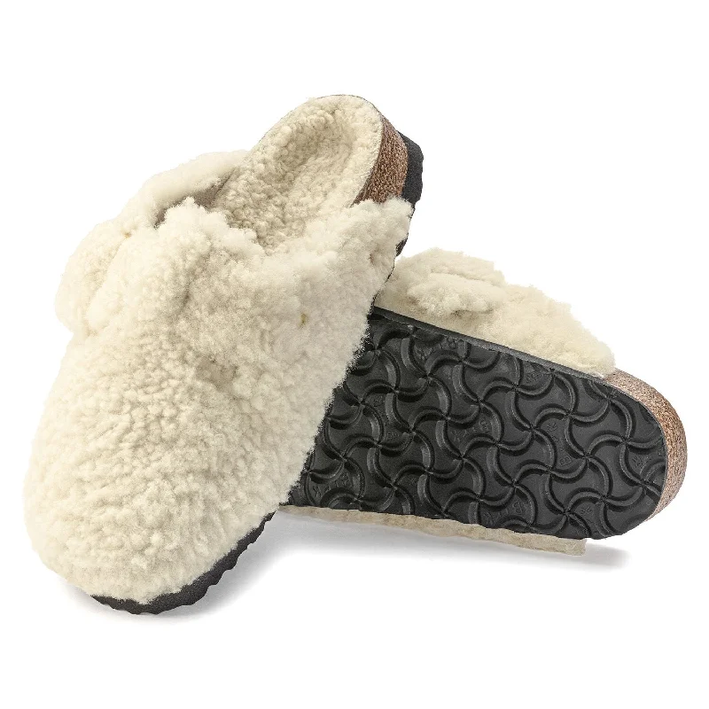 Boston Big Buckle Teddy Shearling Eggshell