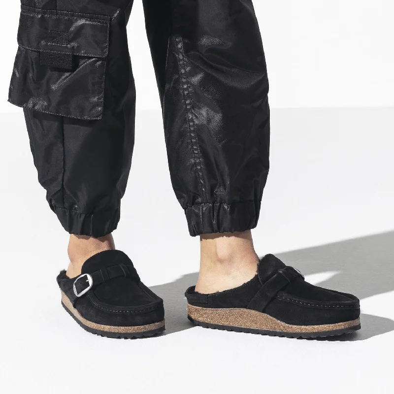 Buckley Shearling Suede Black