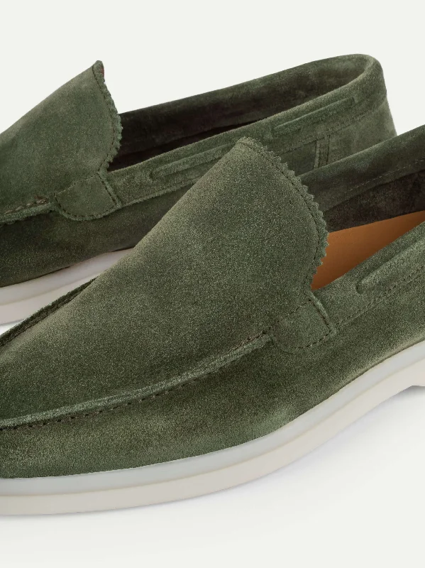 Lady Green Yacht Loafers