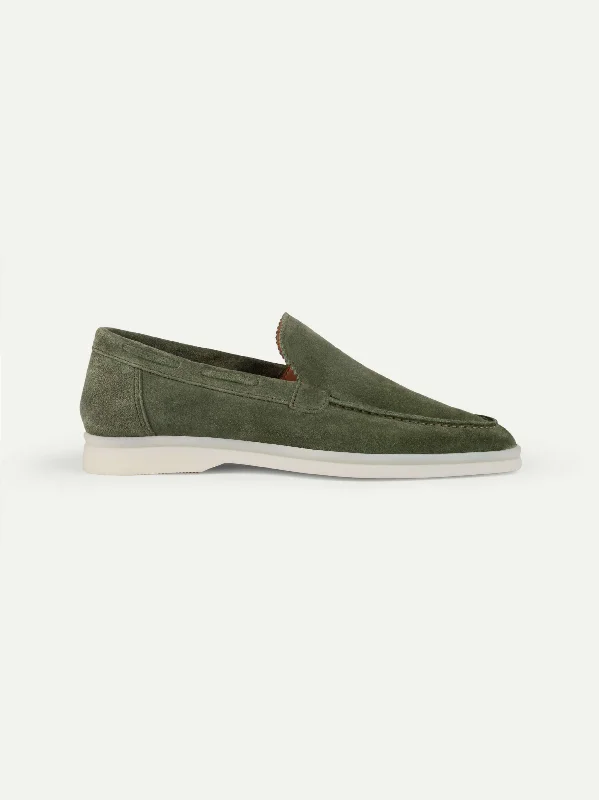 Lady Green Yacht Loafers