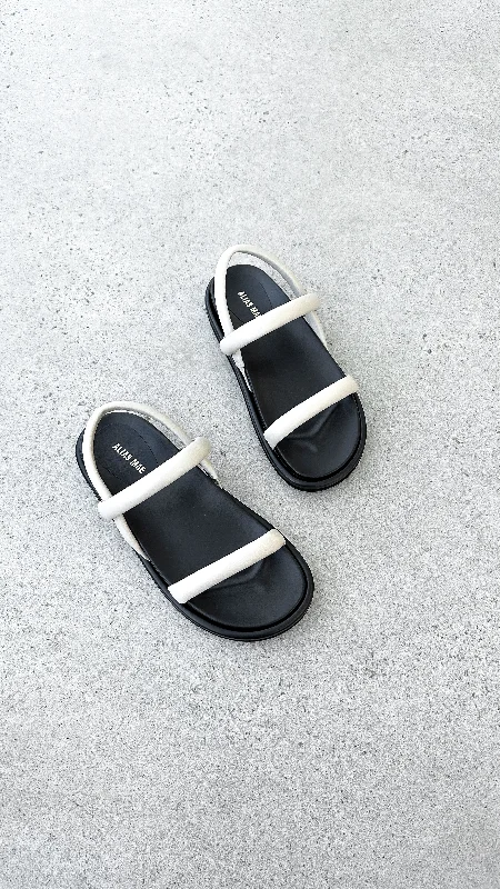 Daphne Slide - Bone Leather