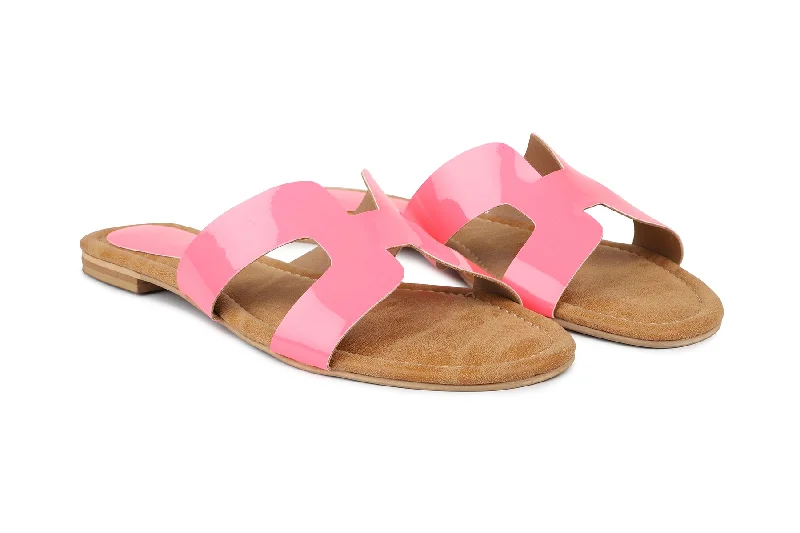 Women Pink Slides Sandals