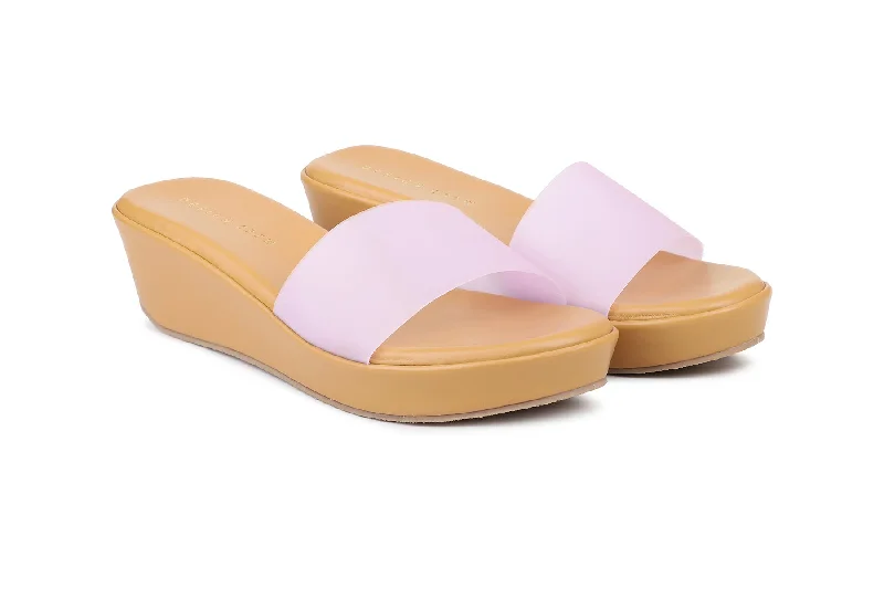 Women Purple Slides Sandals