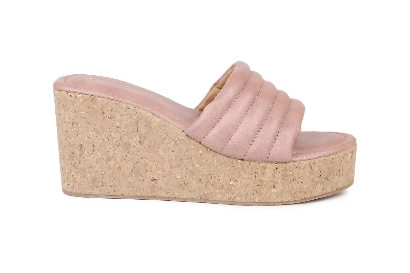 Women Pink Slides Flats