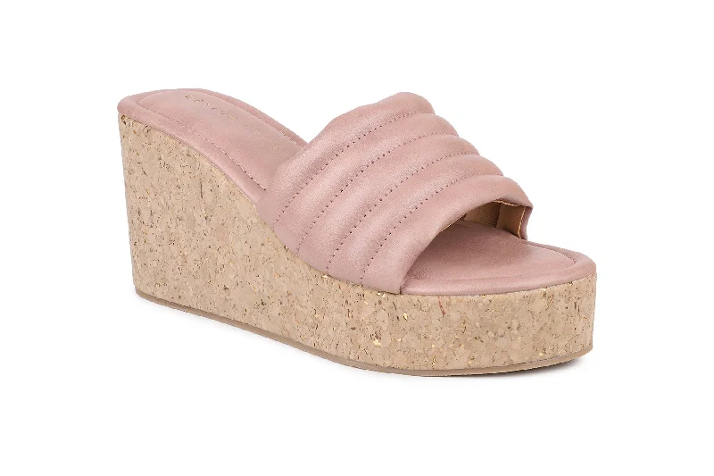 Women Pink Slides Flats