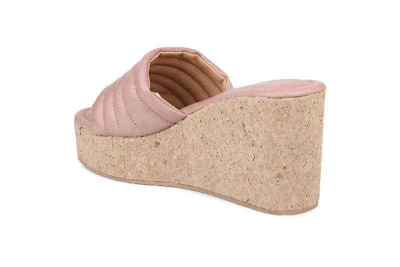 Women Pink Slides Flats