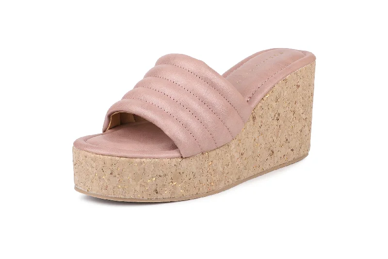 Women Pink Slides Flats