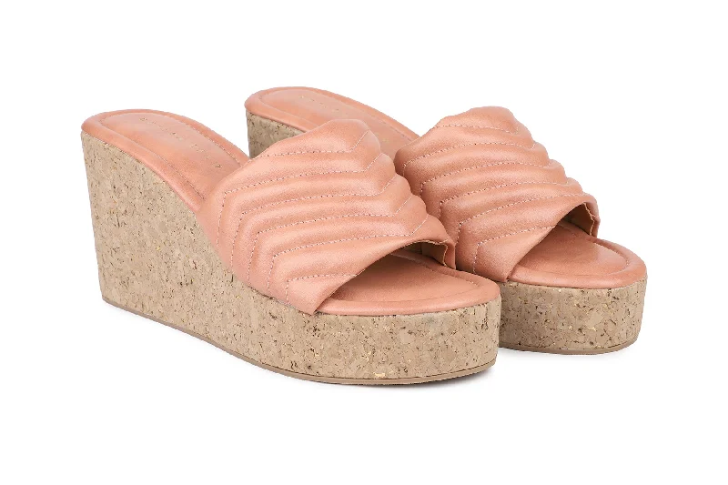 Women Pink Slides Flats