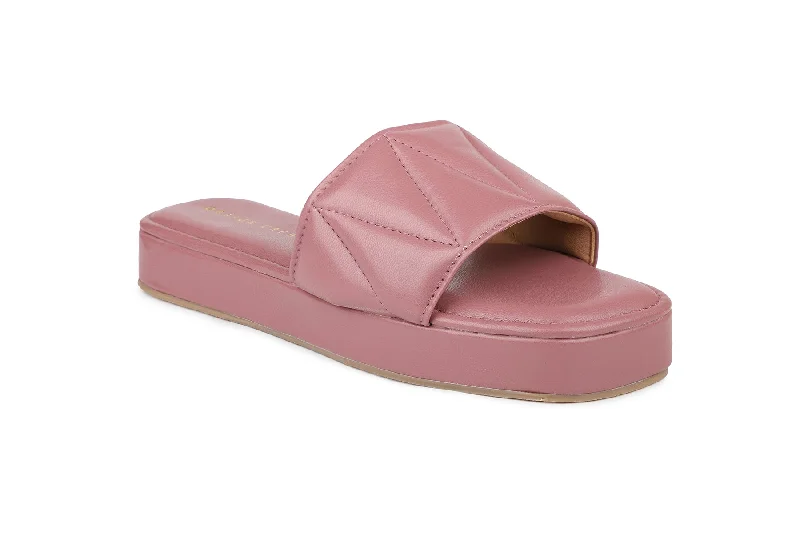 Women Purple Slides Flats