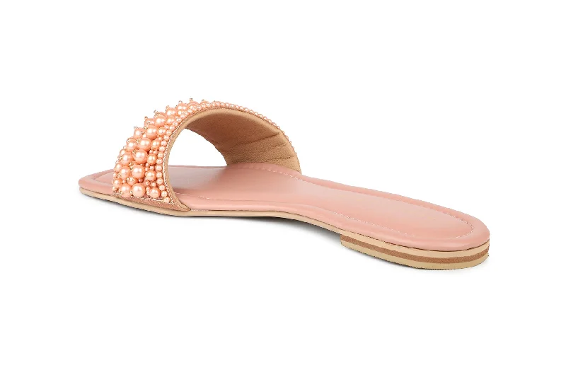 Women Pink Slides  Flats