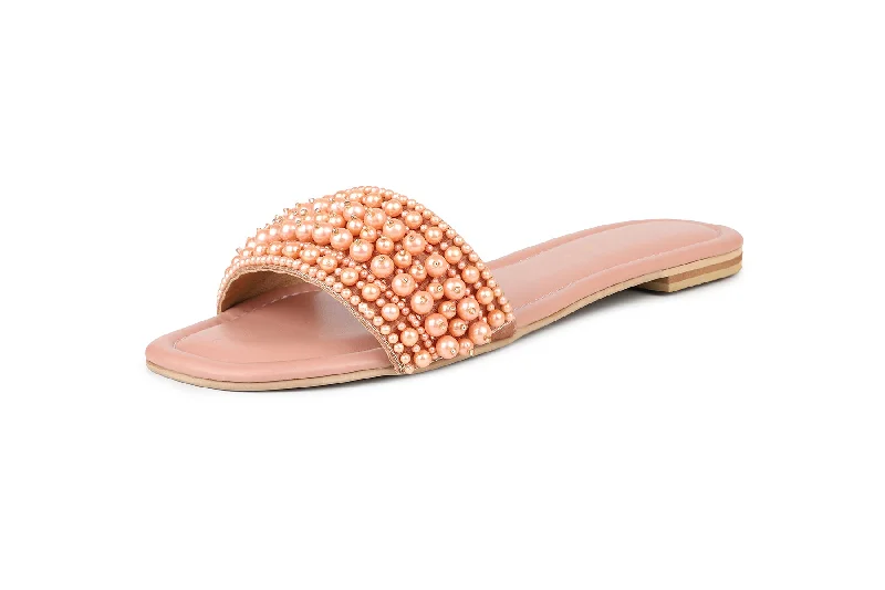 Women Pink Slides  Flats