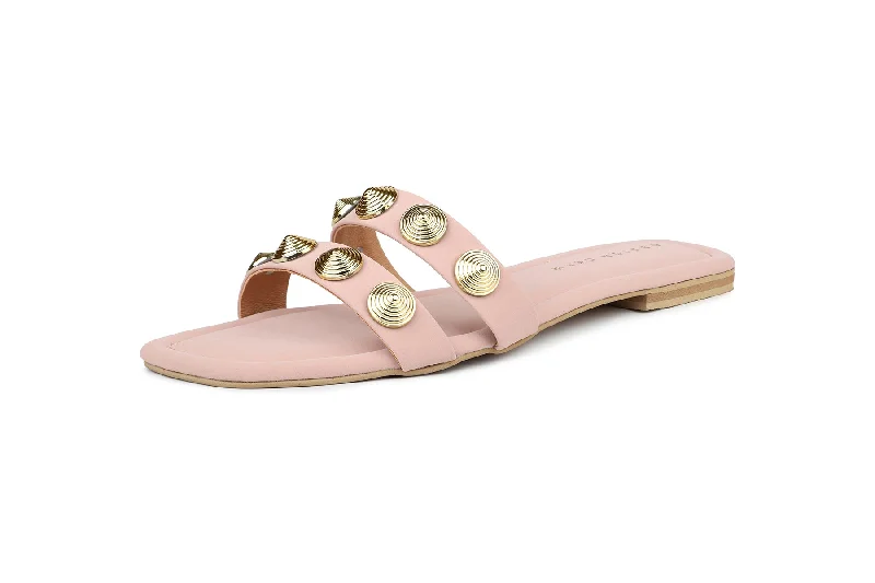 Women Pink Slides Sandals