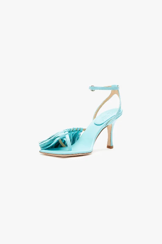 Delta High Tassel Sandal Turquoise