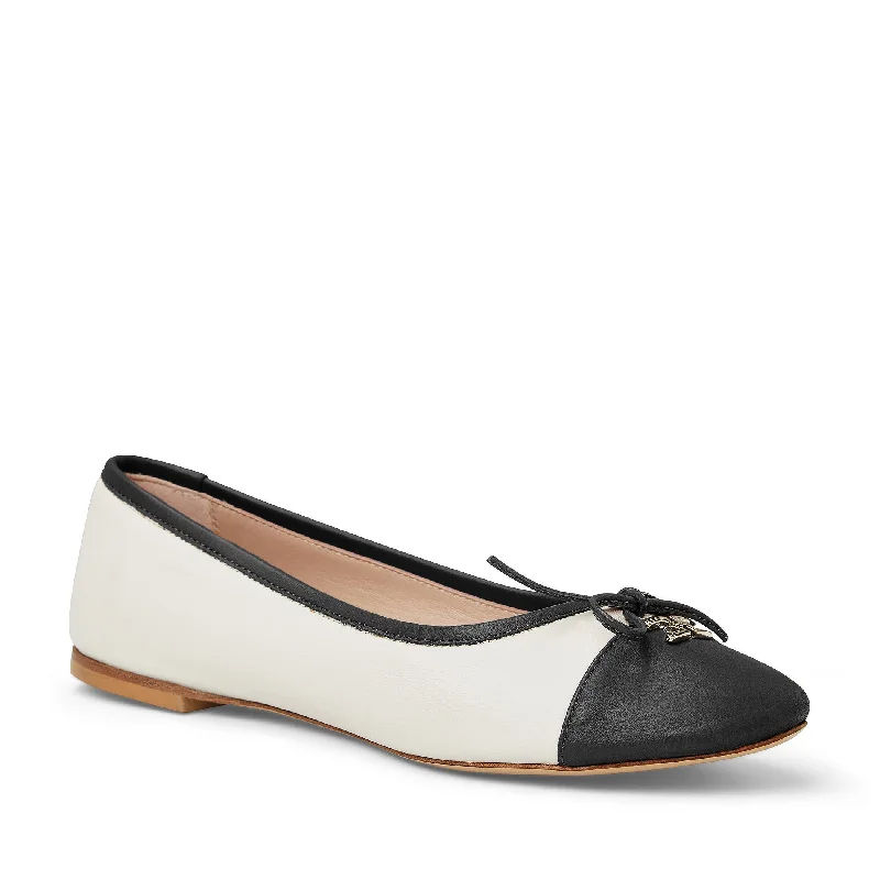 DONATELLA Ballet Flat  BLACK/CREAM