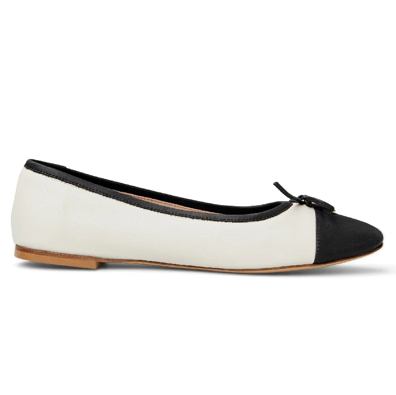 DONATELLA Ballet Flat  BLACK/CREAM