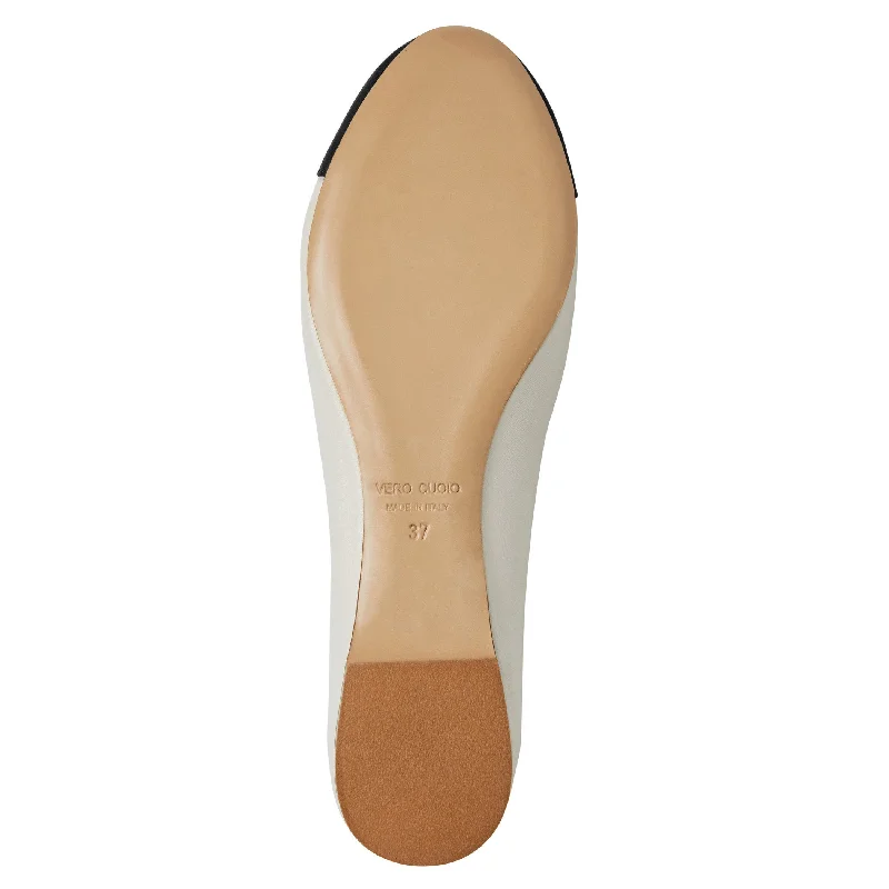 DONATELLA Ballet Flat  BLACK/CREAM