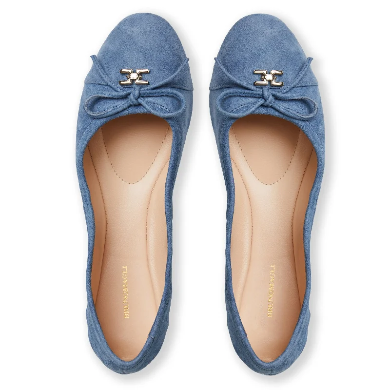 DONATELLA Ballet Flat  LIGHT BLUE SUEDE