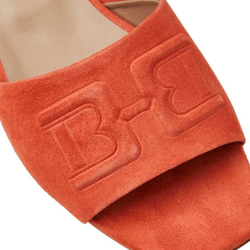 FABIA Single Banded slide ORANGE SUEDE