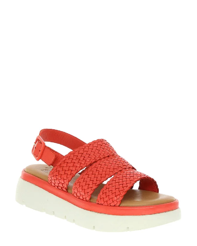 Nu X Neo Filide Red Leather Sandal