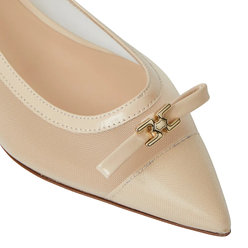 PAMINA slingback Flat  SAND PATENT