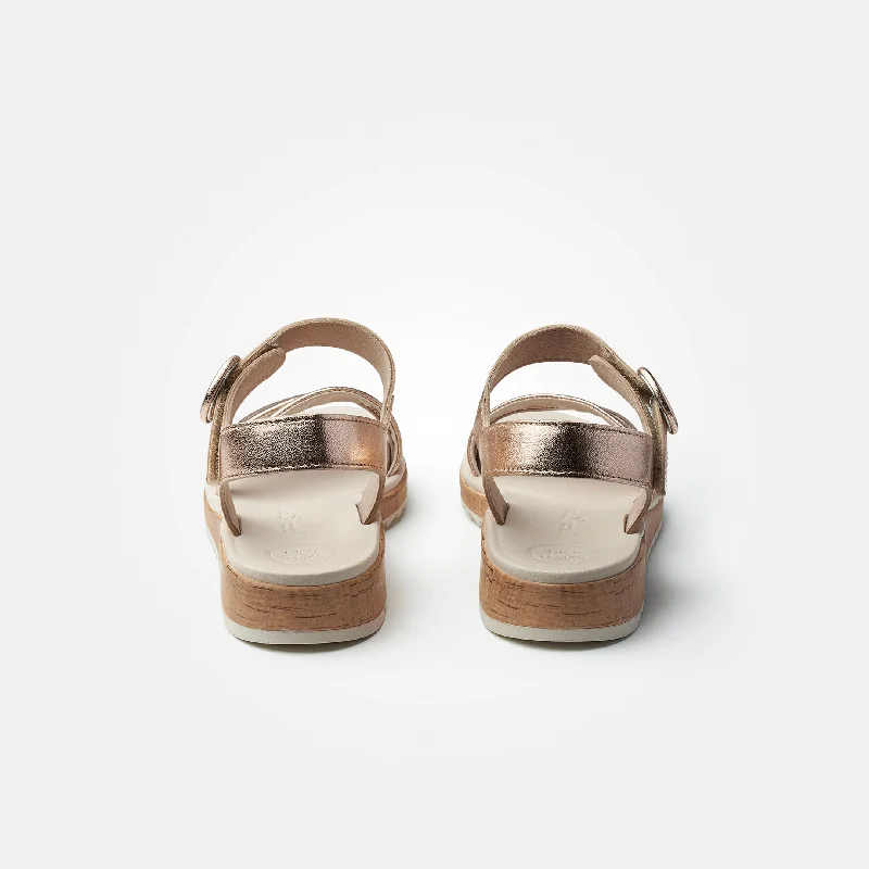 Paul Green Strappy Sandal in Gold