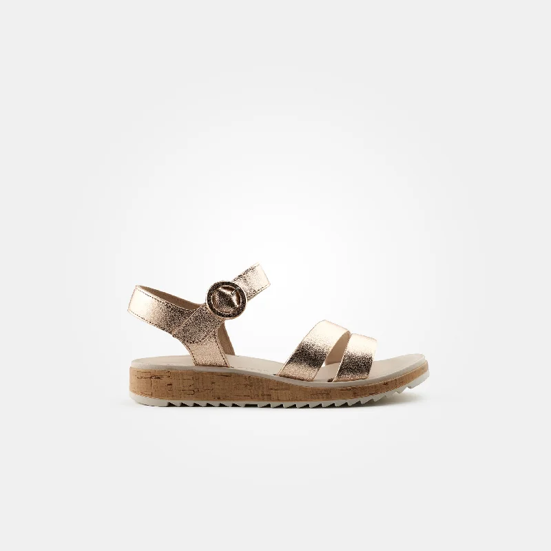 Paul Green Strappy Sandal in Gold