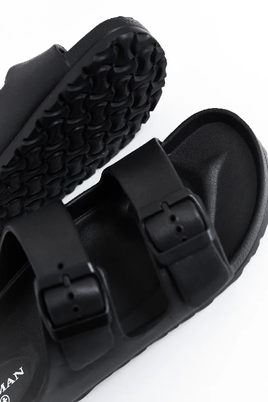 Ripe Black Buckle Slide