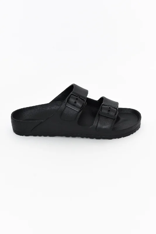 Ripe Black Buckle Slide