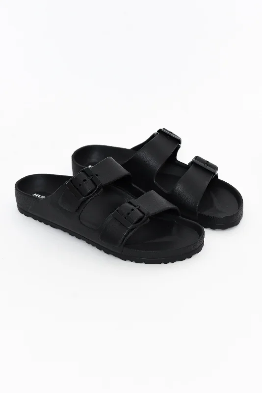 Ripe Black Buckle Slide