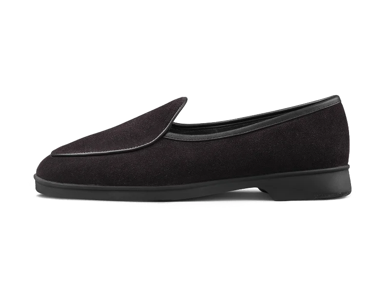 Stride Loafers in Cedre Noir Suede Dark Sole