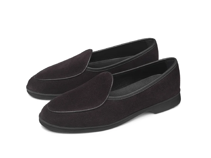 Stride Loafers in Cedre Noir Suede Dark Sole